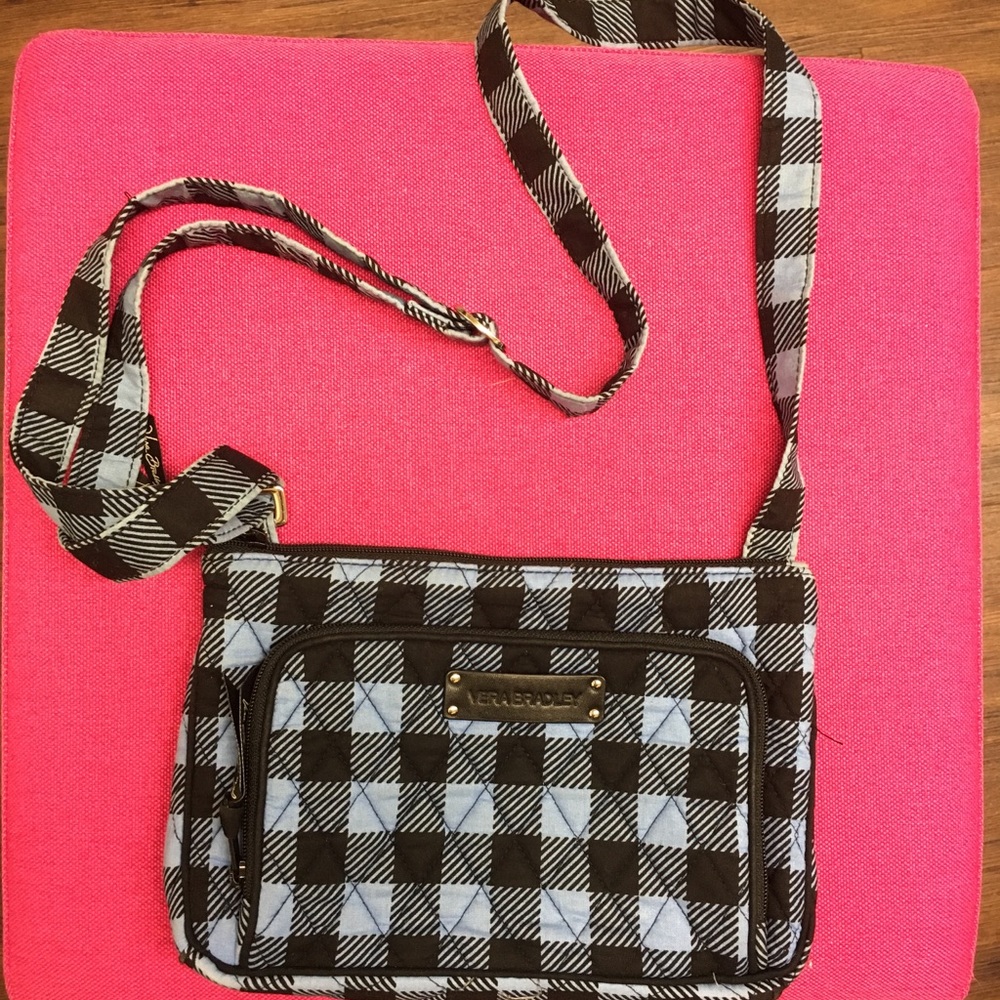 Vera Bradley blue & black crossbody purse